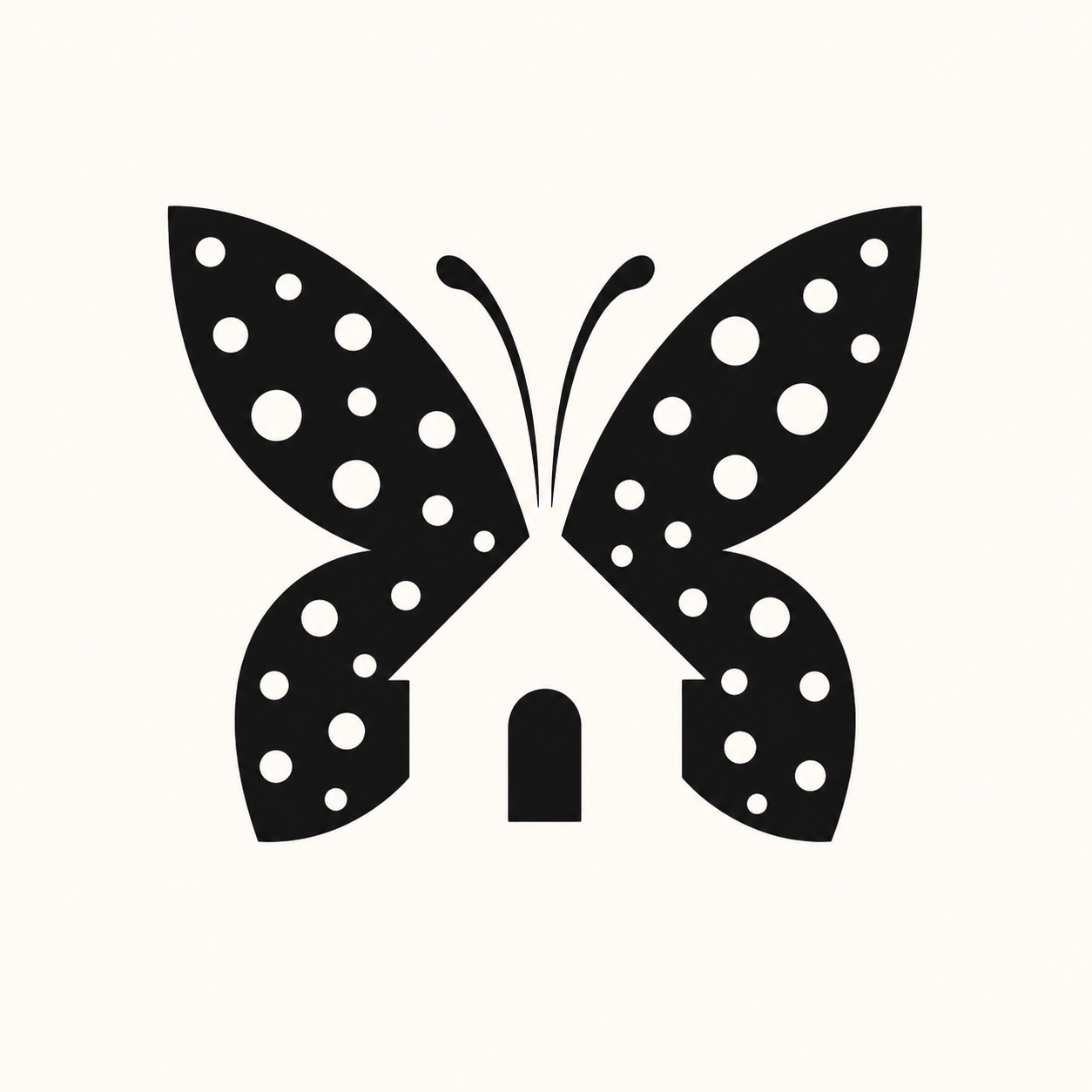 Borboleta em forma de casa